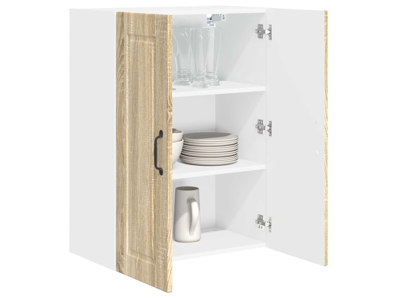  Meuble mural de cuisine, armoire de cuisine chêne sonoma 60x31x80cm  - Conforama C