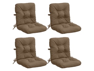 Lot de 4 coussins de chaise à dossier haut vianen cf59350