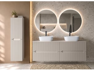 Meuble sous vasque suspendu novo cachemire mat 60 cm