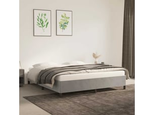 Lit 2 places 180x200 cm coloris gris