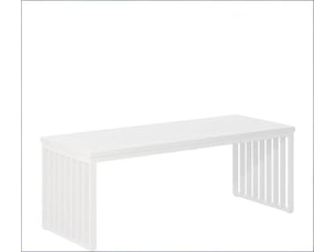 Bureau double 2 postes avec patins réglables - structure renforcée mdf, métal blanc 180 × 60 cm