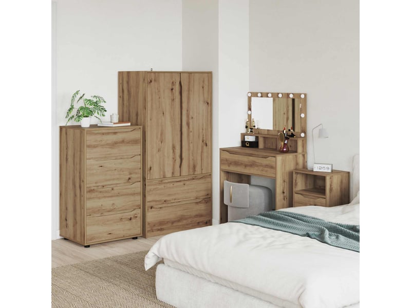  Armoires de rangement salon 60 x 48 x 105 cm bois d'ingénierie shl7082  - Conforama B