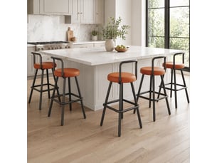 tabouret de bar <strong>HAUSS SPOLE</strong> - marron hauteur d'assise 73.5 cm vendu Par 6