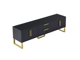 Meuble tv coloris noir 170 cm OKMYHOME  