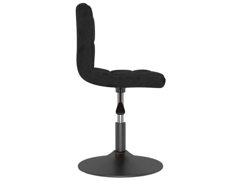  Tabouret de bar, chaise de bar pivotant noir velours  - Conforama D