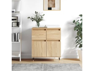 Buffet cuisine, meuble de rangement, commode chêne sonoma 60x35x70 cm bois d'ingénierie shl7804