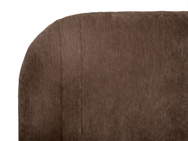  Bobochic tête de lit sidney tissu chenille marron 160 SIDNEY - Conforama C