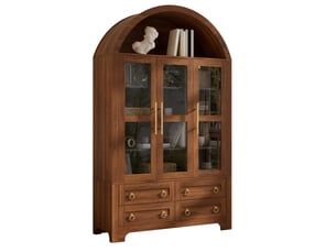 Buffet 3 porte(s)  4 tiroir(s) <strong>MODFU</strong> <strong></strong> - 110 cm coloris marron 