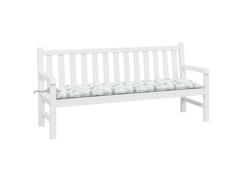  Coussin de banc de jardin, coussin d'assise motif de feuilles 180x50x7 cm cf52758  - Conforama C