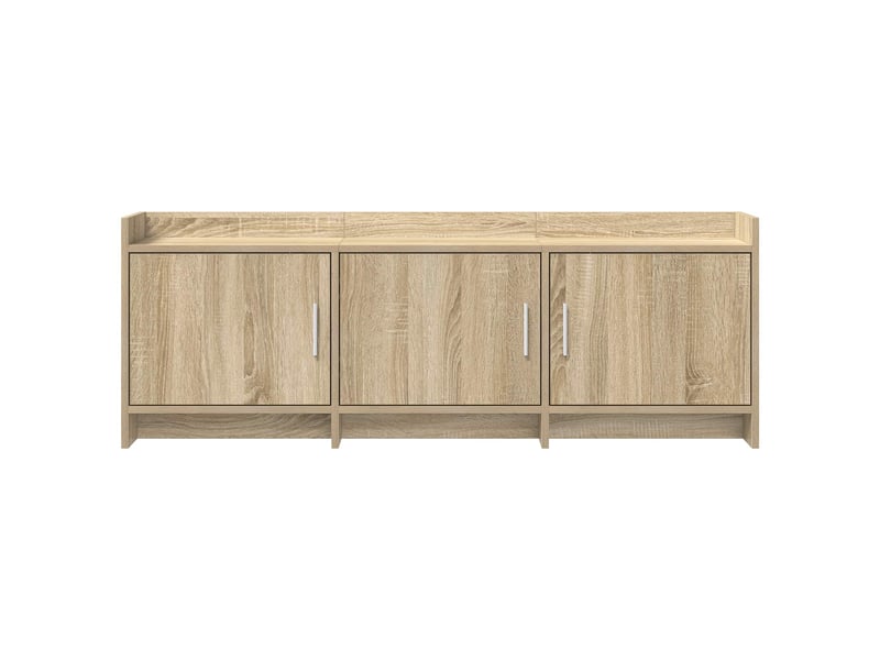  Meuble tv - banc tv - meuble de rangement 130 x 33 x 47 cm chêne sonoma bois d'ingénierie  - Conforama E