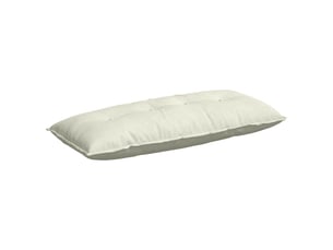 Coussin de dos, coussin de dossier crème 120 x 50 cm tissu en velours côtelé cf54613