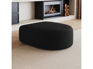 Canapé droit fixe <strong></strong> <strong></strong> 1 place Tissu noir