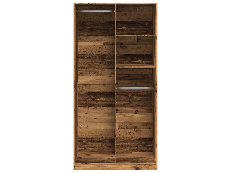  Garde-robe, armoire de rangement vieux bois 100x50x200 cm bois d'ingénierie shl62617  - Conforama D