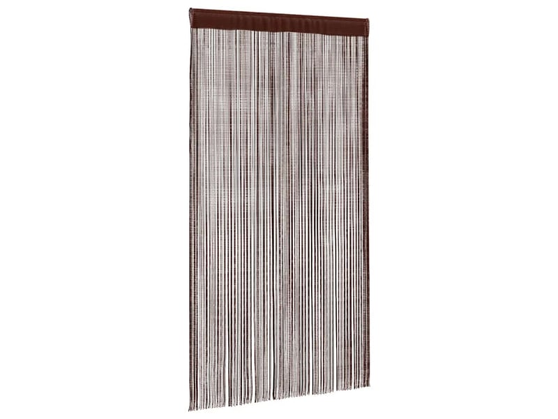  Lot de 2 rideaux en fils, rideau de porte 100 x 250 cm marron cf43839  - Conforama C
