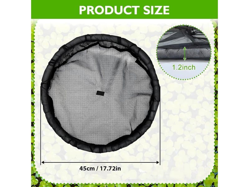 Île flottante de protection pour plantes – panier rond avec filet fin, barrière anti-poissons pour bassin et étang-45cm - Conforama B