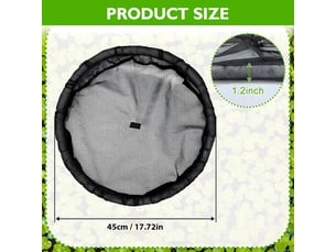 Île flottante de protection pour plantes – panier rond avec filet fin, barrière anti-poissons pour bassin et étang-45cm