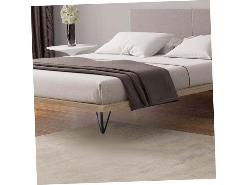  Meubles noirs réglables métal pour canapé table basse ou chaise robustes et durables  - Conforama D