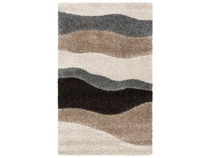 Tapis en polypropylène blancgris, 99 x 160 cm