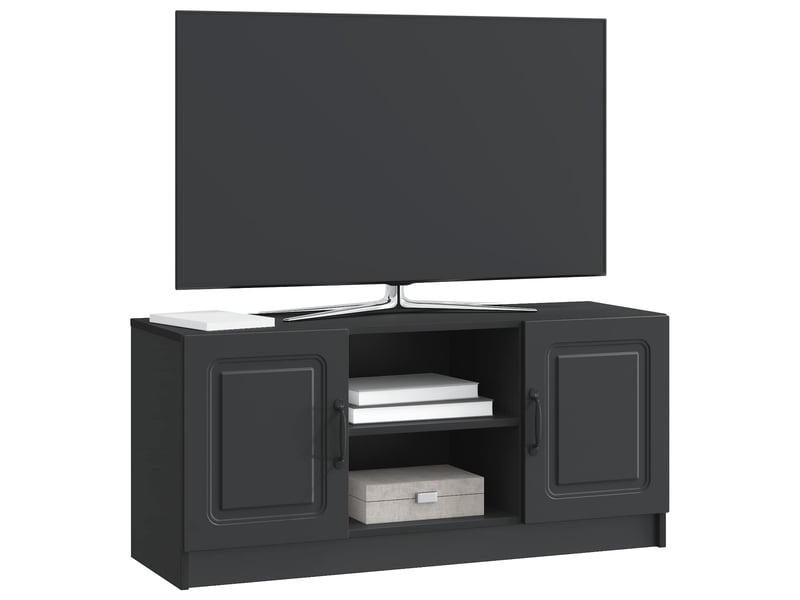  Meuble tv - banc tv - meuble de rangement noir 102 x 34,5 x 47 cm bois d'ingénierie  - Conforama C