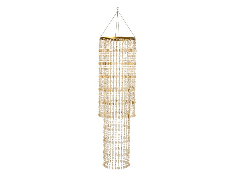  Abat-jour suspension perles tycho 180cm doré  - Conforama A
