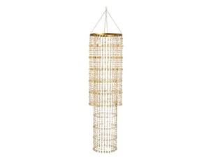 Abat-jour suspension perles tycho 180cm doré