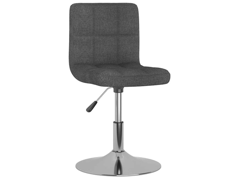  Tabouret de bar, chaise de bar pivotant gris foncé tissu  - Conforama A