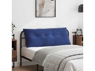 Coussin de dos, coussin de dossier bleu police 120 x 50 cm tissu en velours côtelé cf54558