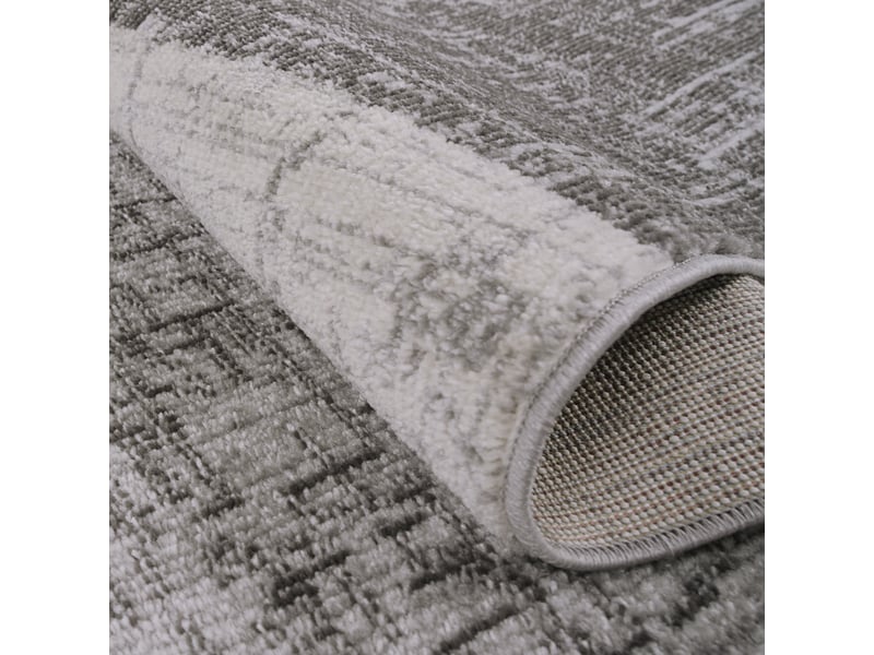Milan - tapis d'inspiration minimal beige et marron 200 x 290 cm Z-MILANO200290304BEIGE - Conforama C