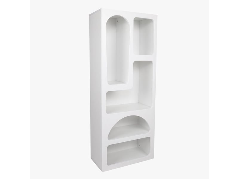  Bibliothèque avec 5 niches blanc  - Conforama C