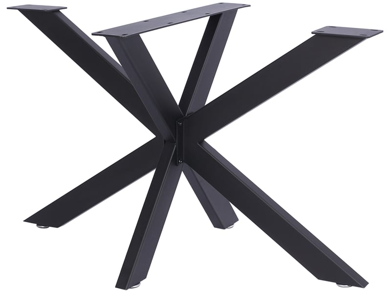 Pieds design biloxi en acier pour table à manger style industriel forme araignée , noir /m - Conforama A