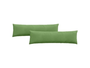 Lot de 2 coussins de canapé, coussins décoratifs vert clair 145 x 40 cm cf59167