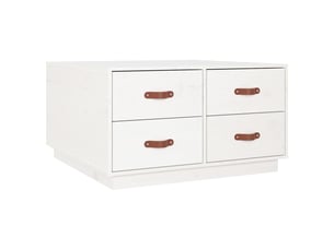 Table basse rectangulaire coloris blanc  