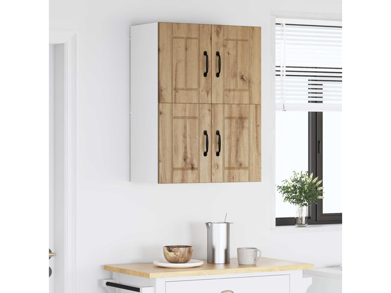  Armoire de cuisine 2 pcs chêne artisanal bois d'ingénierie shl7807  - Conforama D