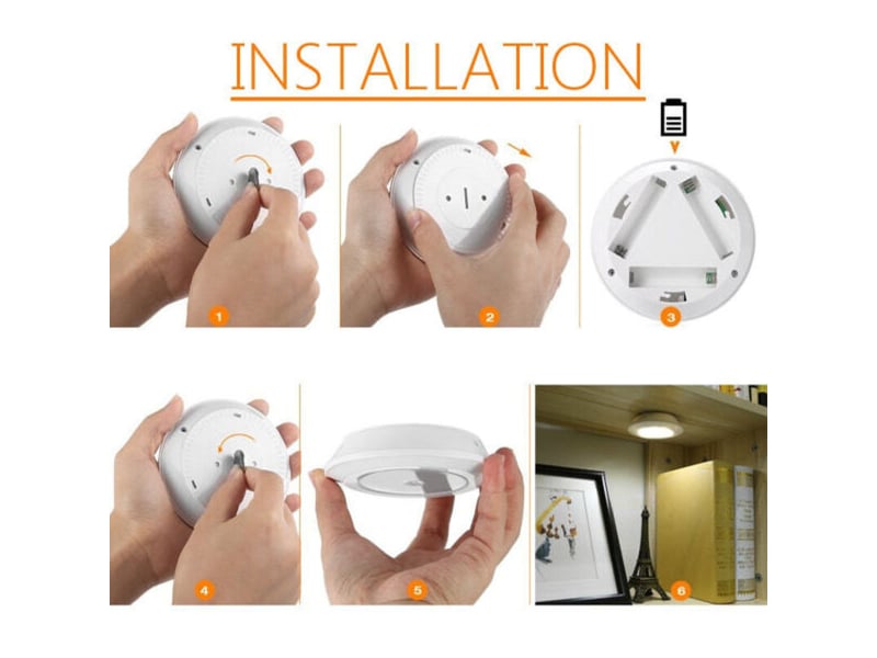 Télécommande à piles aaa lumière led sous la lumière de l'armoire 3 pièces lumière avec 1 contrôleur pc - Conforama C