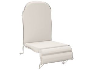 Coussin de transat ensoleillé, coussin pour bain de soleil gemert 100 % polyester blanc cf56021