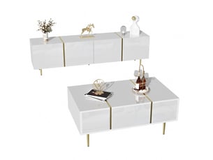 Meuble tv coloris blanc 170 cm OKWISH