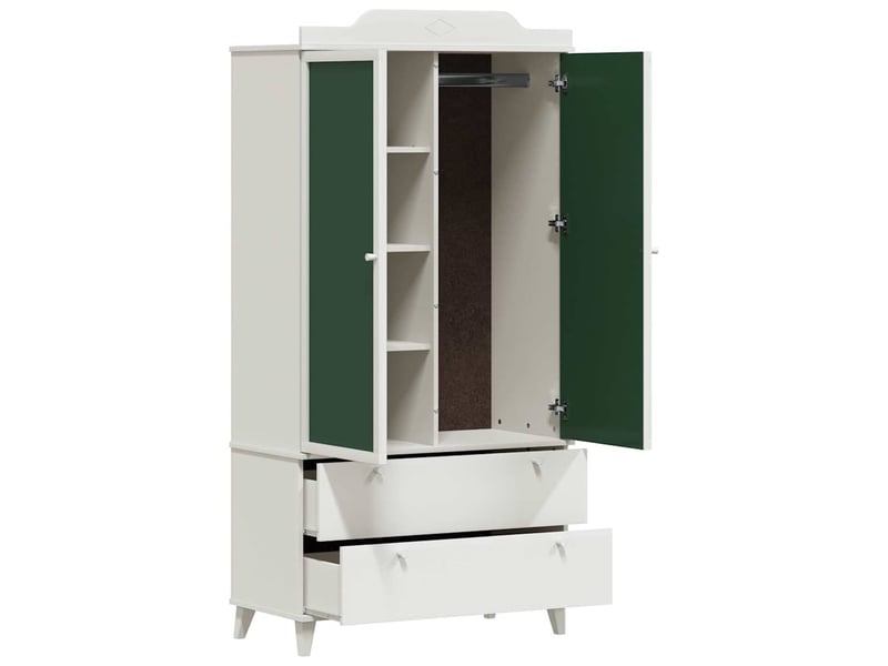  Armoire de rangement créatif pour enfants roros blanc 90x45x180 cm  - Conforama E