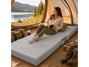 Matelas 90x200 cm VIVRYN   Mousse + mémoire de forme soutien Medium épaisseur 15 cm