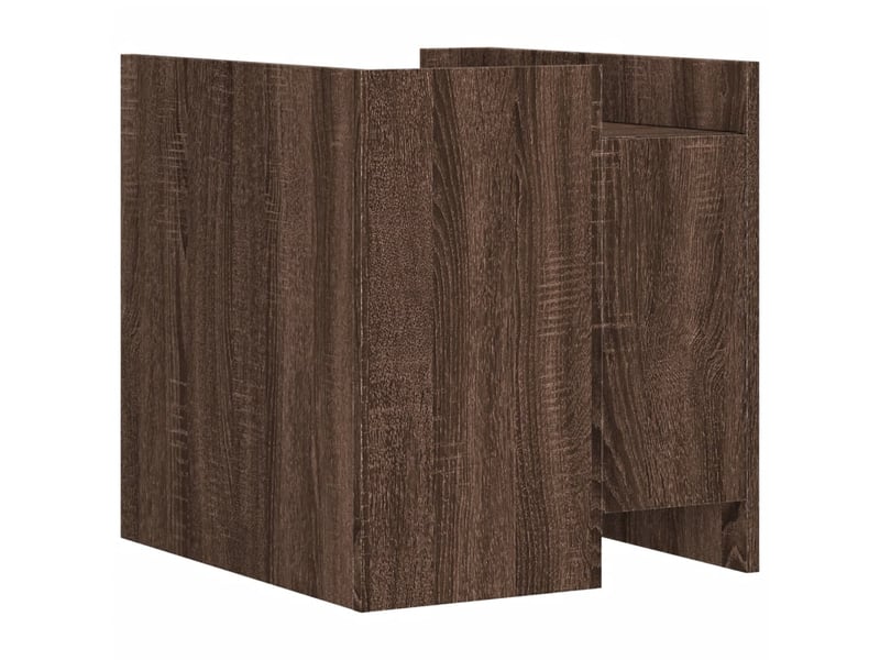  Table de chevet - cabinet de chevet - table de nuit chêne marron 45x50x50 cm bois d’ingénierie  - Conforama E