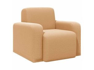Fauteuil relax manuel VIDAXL  Tissu beige