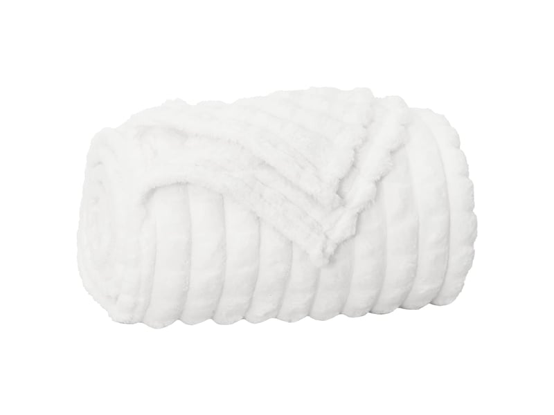 Couverture jetée de canapé 6 pcs blanc 150x130 cm 2.75 kg toison - Conforama D
