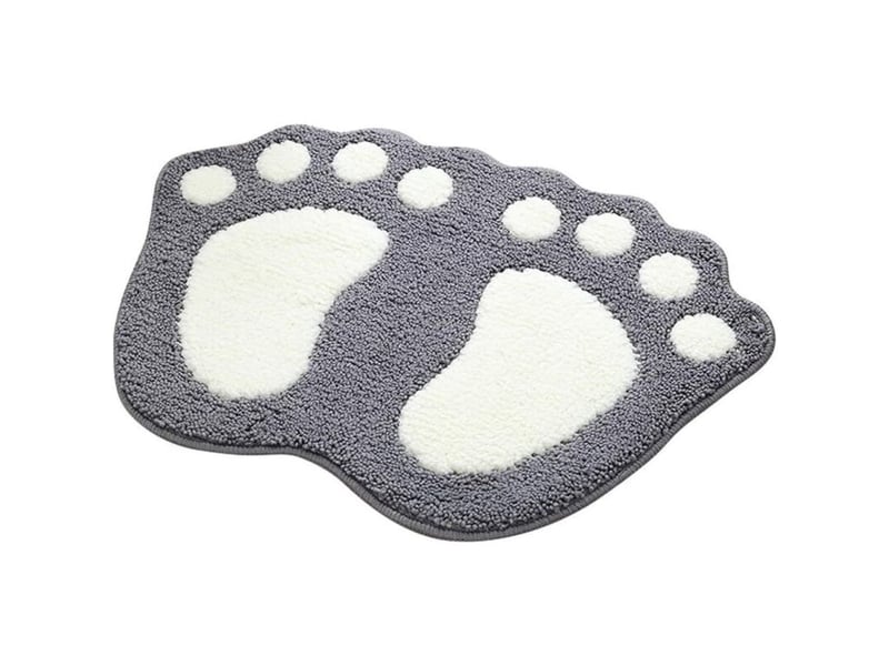  Tapis de bain tapis absorbant l'eau antidérapant tapis de bain en microfibre doux lavable, pour salle de bain, douche, chambre  - Conforama E