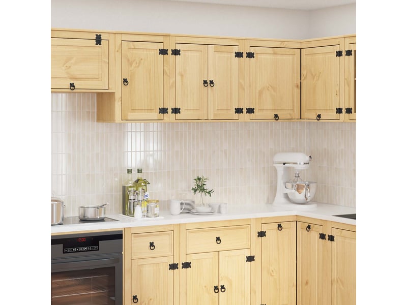  Meuble de cuisine - armoire ski brun miel 60 x 32 x 60 cm pin massif  - Conforama B