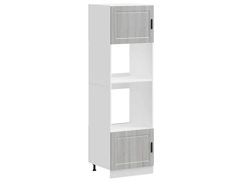 Meuble de rangement, armoires de four porto sonoma gris bois d'ingénierie - Conforama A