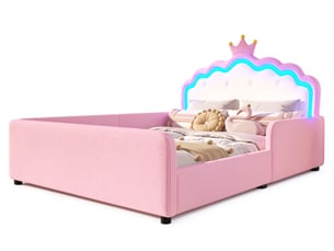 Lit simple 140x190 cm   Morn Vibe coloris rose