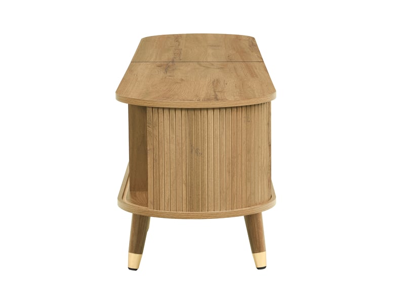  Meuble tv avec portes coulissantes, 175 cm, effet bois  - Conforama D