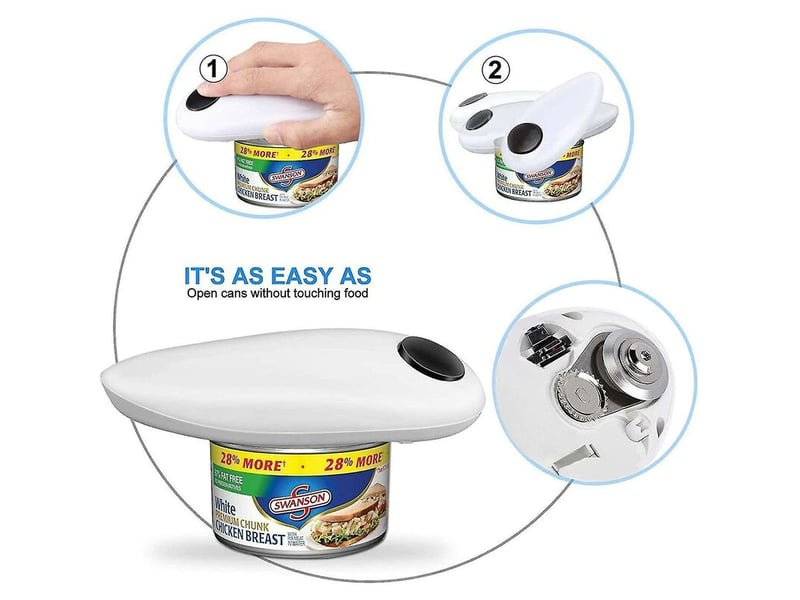  Ouvre-boîte électrique, adapté aux personnes âgées, à celles ayant une faible force dans les mains et aux chefs cuisiniers HRC0000557LY - Conforama D