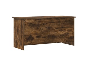 Coffre de rangement avec stockage chêne fumé 100x40x50 cm