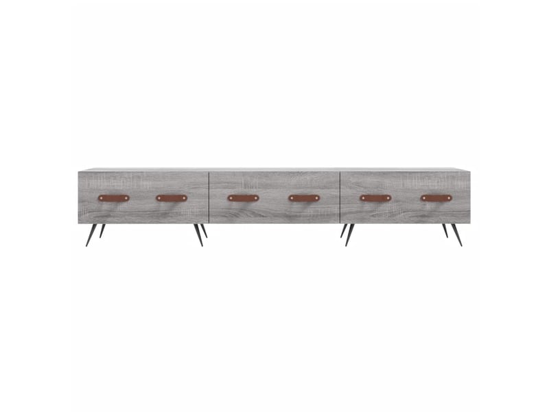  Meuble tv - banc tv - meuble de rangement sonoma gris 150x36x30 cm bois d'ingénierie  - Conforama E