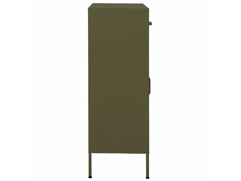  Armoire de rangement, rangement bureau vert olive 80x35x101,5 cm acier shl69  - Conforama C